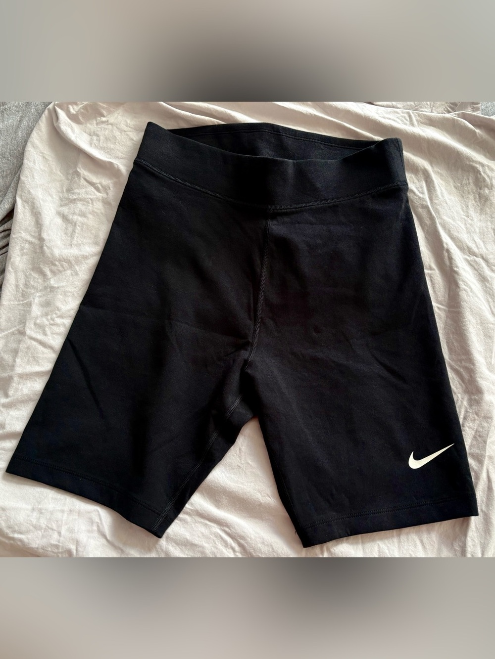 NWOT Nike Women Bike Shorts with White Swoosh